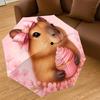 1PC Hamster Cupcake Umbrella-8-Rib Reinforced, Automatic Open, Lightweight & Durable, Cute Fashion Accessory for Outdoor, Beach or Casual Use, Beach U