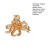Handcrafted Resin Octopus Figurine Unique Sea Creature Statue with Realistic Details & Quartz Accents Decorative Desktop Sculpture for Home Office