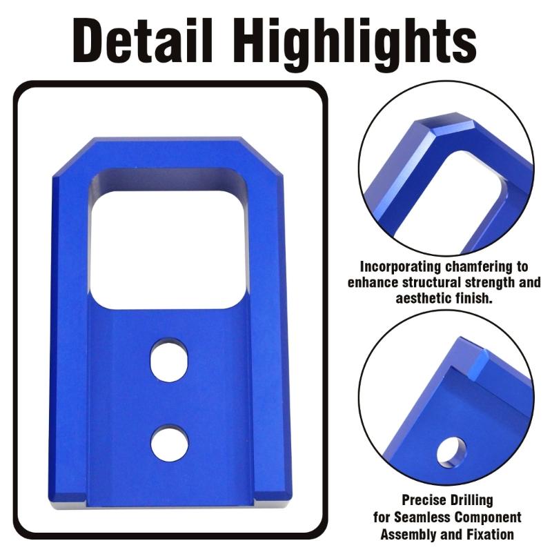 2pc Heavy Duty Aluminum Tow Hooks with Easy Installation Rusts Resistant Tow Support Suitable for 2024 2026 Vehicle