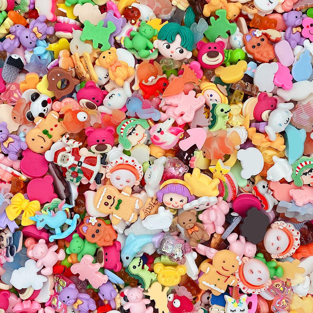 

Коричневая серия Смола Торт Симуляция DIY Крем Клей Чехол для телефона и Материал для головного убора 10 per pack