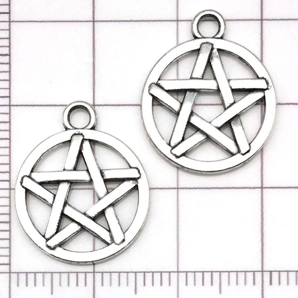 Mixed 15 Silver Alloy Star Pendants & Charms for DIY Bracelets & Necklaces