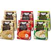 Ajinomoto Aji no Moto Zuppa DELI 3 Tipi Assortiti Set da 18 Pasti Pomodoro Funghi Spinaci Assortimento di Verdure Pasta Cremosa Grande Capacità Cibo di Emergenza