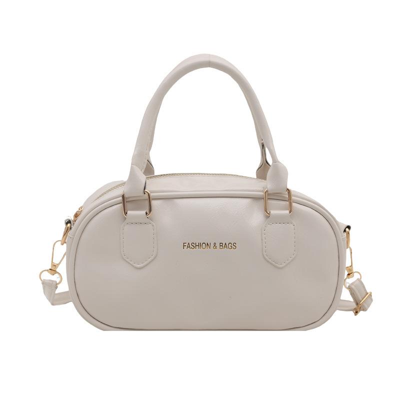 Portable New Bowling Bag Women's 2025 Spring and Summer New Korean Version Fashion Shoulder Bag Simple Casual High Texture