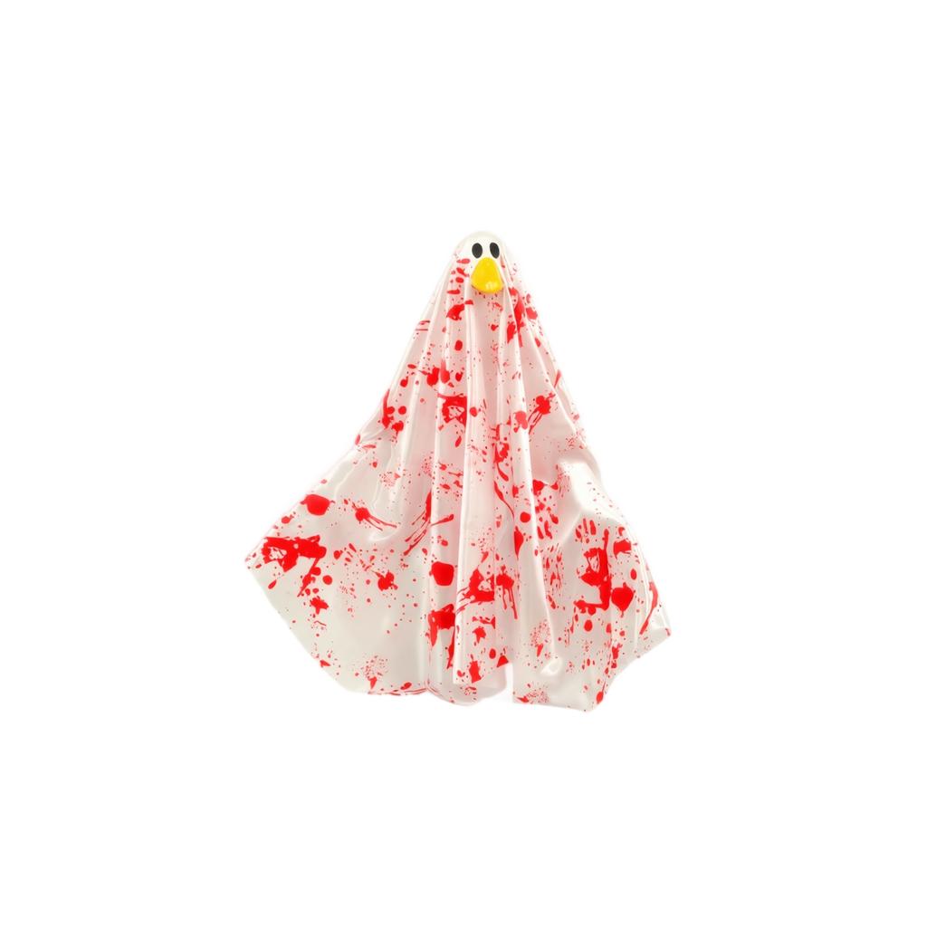 Halloween Porch Goose Decoration Bloody Ghost Hanging Prop Outdoor Indoor Spooky Halloween Yard Ornament