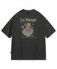 CPGN STUDIO Bubble Heart Pigment Short Sleeve T-Shirt Smoke Black