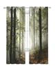 Jungle Sunlight Trees Branches Landscape Tulle Curtains Living Room Bedroom Kitchen Decor Chiffon Sheer Voile Window Curtains