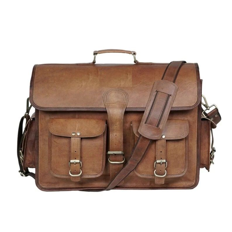 

Сумка Кожа Натуральная Винтажная Кроссбоди Сатчел Коричневая Мужская На Плечо Почтальонка 15 x 11 x 4 in