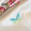 Simulated Butterfly Pendant Choker Necklace Boho Invisible Chain Fairy Trendy