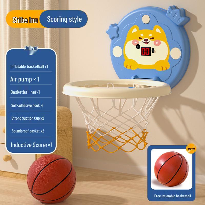Foldable Indoor Basketball Hoop Toy for Kids - Scoring and Storage