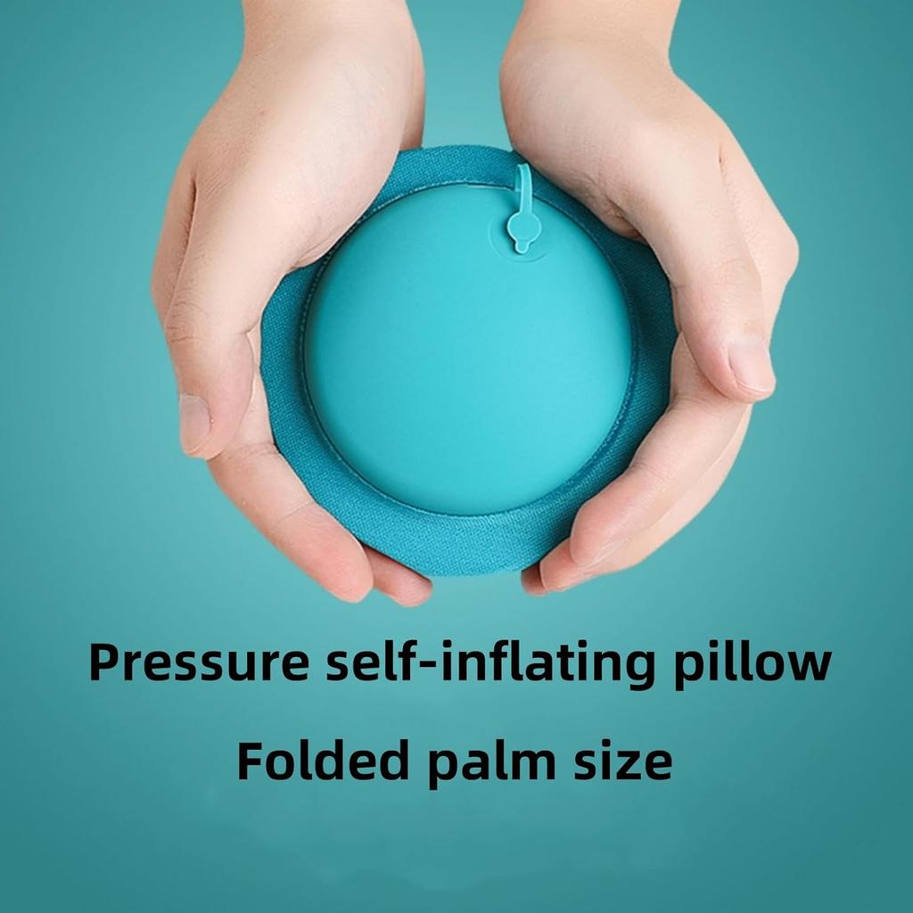 Inflatable Pillow Travel TPU Pressed Inflatable U-shaped Pillow Outdoor Travel Portable Storage Neck Pillow Travel Sambo
