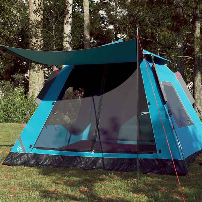 VidaXL 5 Person Dome Camping Tent Blue Quick Release, Tent, Camping Shelter, Garden Shelter, Garden Tent, 4004147