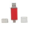 USB 3.0 U-Disk Rote Aluminiumlegierung Drei-in-Eins Hochgeschwindigkeitsspeichergerät(256 GB )