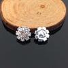 Engood 50Pcs 10mm Round Rhinestone Button Sewing Trim & Embellishments Craft Buckle for Wedding Embellishment Decor DIY Headband