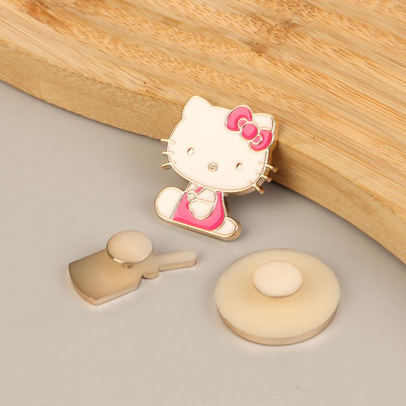 10Pcs/Set Kawaii Hello Kitty Shoe Charm Cute Cartoon Kt Cat Shoes Decoration Diy Detachable Shoes Buckle Shoe Accessories Gifts