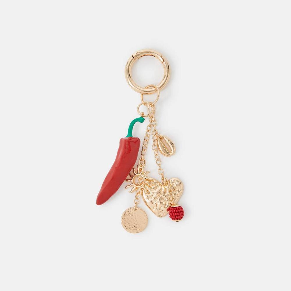 Summer Arrival: Elegant High-End Retro Large Chili Atmosphere Bag Charm