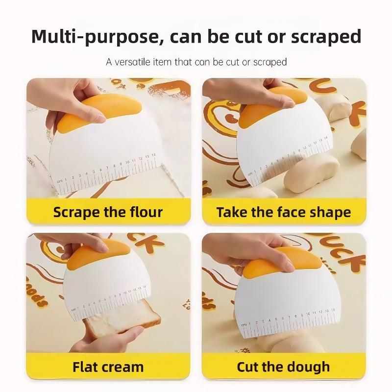 Stainless Steel Strip with Scale Surface Knife for Baking Flour, Cutting Noodles, Chocolate Wafers, Knife for Scraping, Scraper, Baking Tools