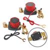 Battery Cut Switches With LED Voltage Meter On Off Power Cut High Current 250A Isolator for Trucks Buses & Marine Use