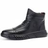 Boots Spring and Autumn Leather Breathable High-top Casual Leather Shoes Men's Business British Style Leather Boots