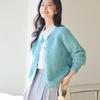 VICTORIA&VERA Women's Round Neck Knit Cardigan