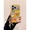 Ins Wind Korean Color Graffiti Three-dimensional Flower IMD Double-layer Mobile Phone Case, Suitable for iPhone171615 Anti-drop Case