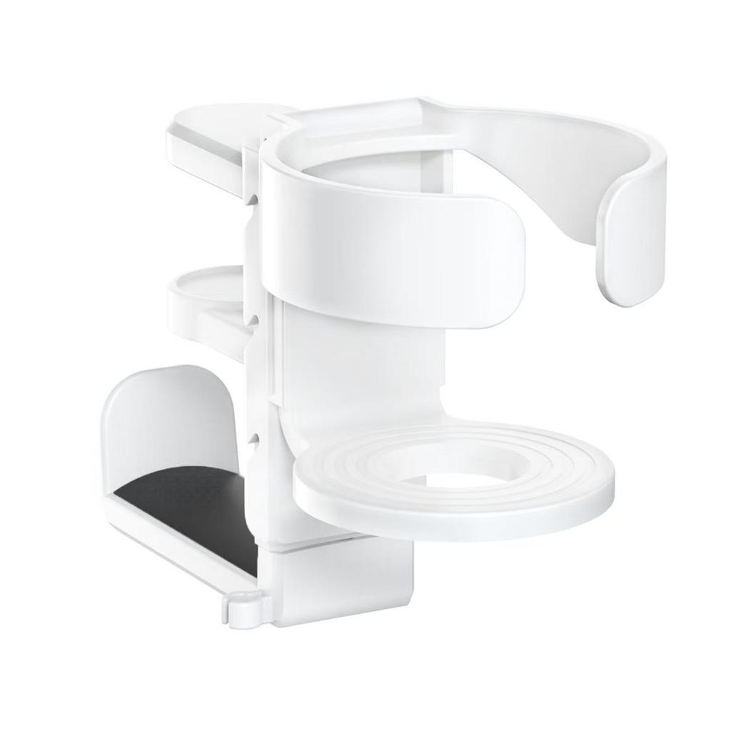Compactly 2 In 1 Desk Cup Holder Clip Headphone Organizers For Drink Containers And Headphones NonSlip Base Universal Fit