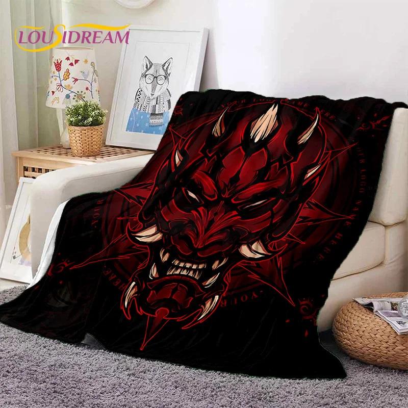 Gothic Horror Monsters Demon Ghost Soft Flannel Blanket for Beds Bedroom Sofa Picnic,Throw Blanket for Cover Outdoor Leisure Nap
