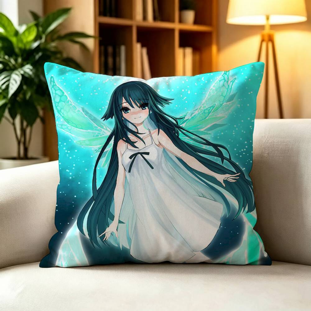 Saya No Uta The S-Song of S-Saya Double-Sided Printed Cushion Cover Bedroom Bedside Sofa Pillow Case