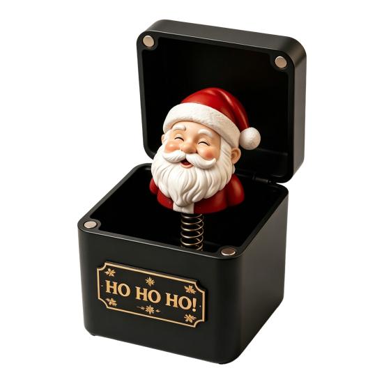 Christmas Themed Surprise Boxes Magic Gift Box, Spring-Loaded Pop-Up Holiday 3D Santa Seasonal Gifts Claus Snowman Angel Elk Trick Box for Xmas