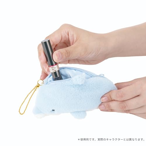 Livheart 18301-12 Marshmallow Animal Aquamier Seal Flat Pouch, Total Length: Approx. 5.5 Inches (14 Cm), Sea Life, Accessories