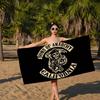 Son Of Anarchy American Bath Towel Microfiber Soft Water Absorbing Breathable For Girl Kids Decorative Cartoon Beach Towel