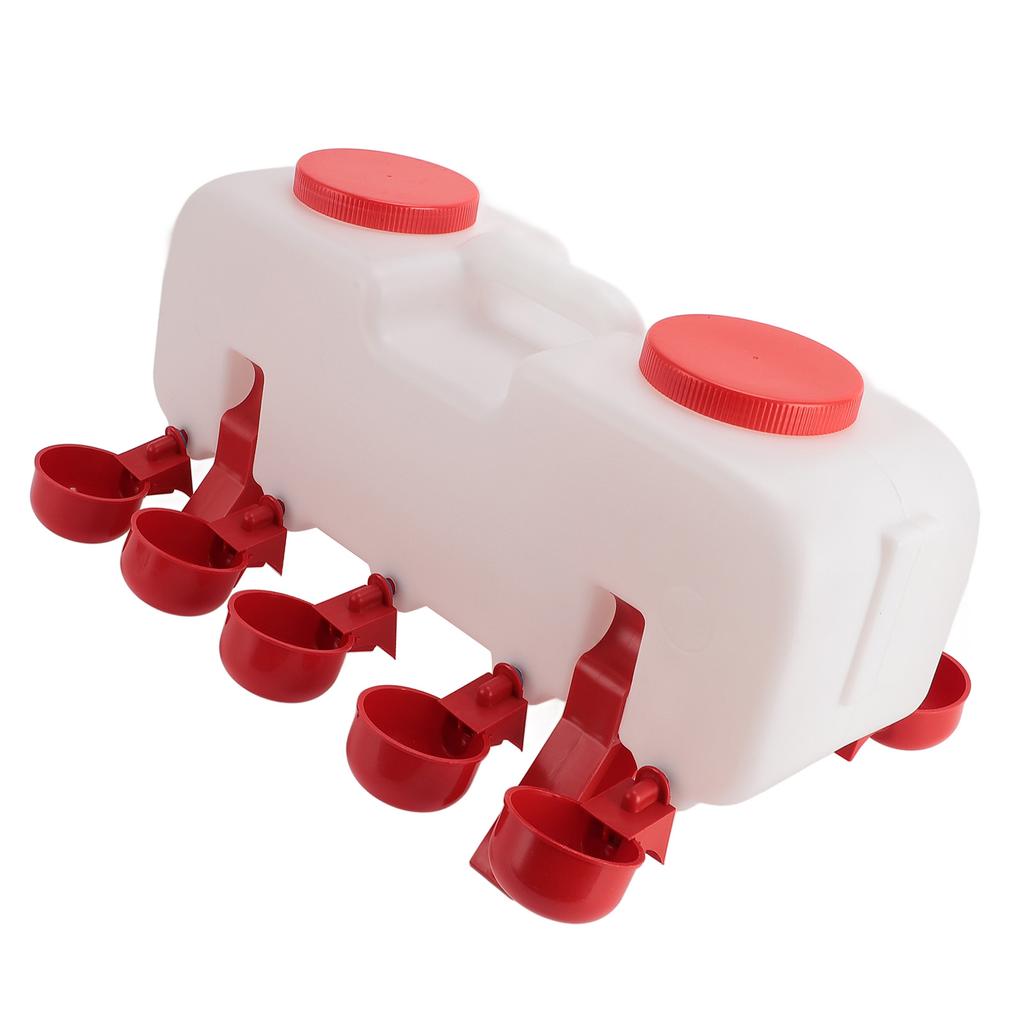 Hühnertränke Spender 10L Halbautomatisch Großes Fassungsvermögen Geschlossener Geflügelwasserspender mit 10