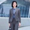 Troman Women's Long Sleeve Business Suit Set