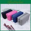 Polyester Waffle Pattern Travel Makeup Bag With Large Capacity For Women And Men