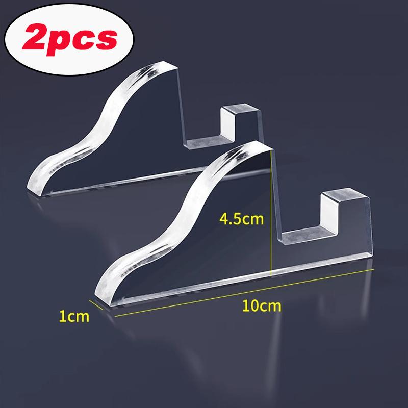 2/6pcs Transparent Acrylic Coin Display Stand Photo Frame Trading Card Stand Commemorative Coin Mini Stand Badge Stand Ornament