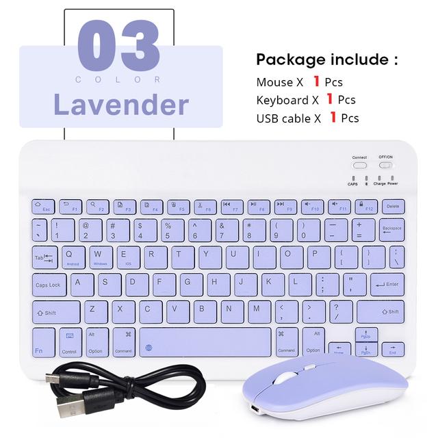 Wireless Keyboard Mouse For Ipad Samsung Xiaomi Huawei Android Tablet Portable Portuguese Arabic Korean Mini Bluetooth Keyboard