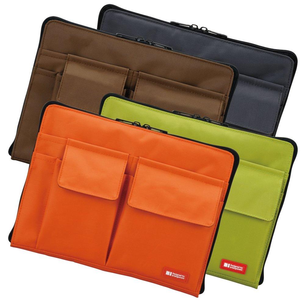 LIHIT LAB Bag-in-Bag Inner Bag A5 Black A7553-24 - Compact Travel Organizer