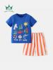 Spring/Summer Boys' Ocean Stripes Short-Sleeve Set