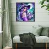 5D DIY Full Square Drill Diamond Painting Witch Kit Home Wall Decor Art