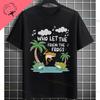 Funny Who Let The Frogs Out TShirt for Unisex  Unisex 100 Cotton Short Sleeve Humor Style Tshirt for Gym Parties Casual Attire
