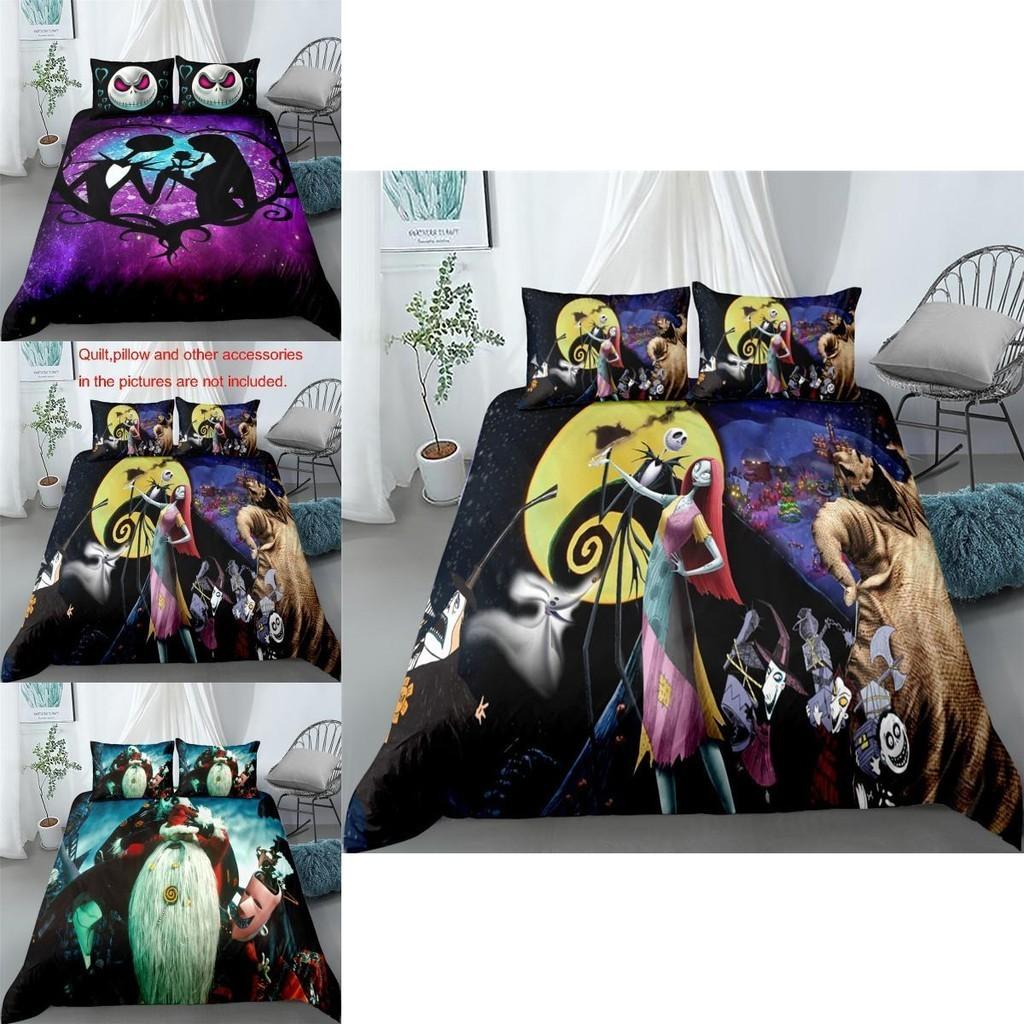 The Nightmare Before Christmas Bedding Set Duvet Cover Pillowcase Soft Material Us/eu Sizes