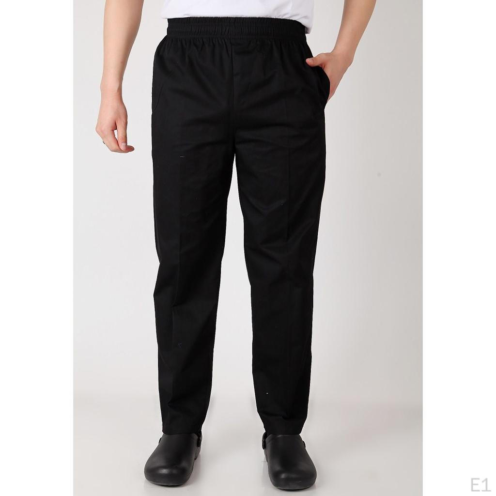 Various Restaurant Pants Kitchen Trousers Chef Men TypeA Black