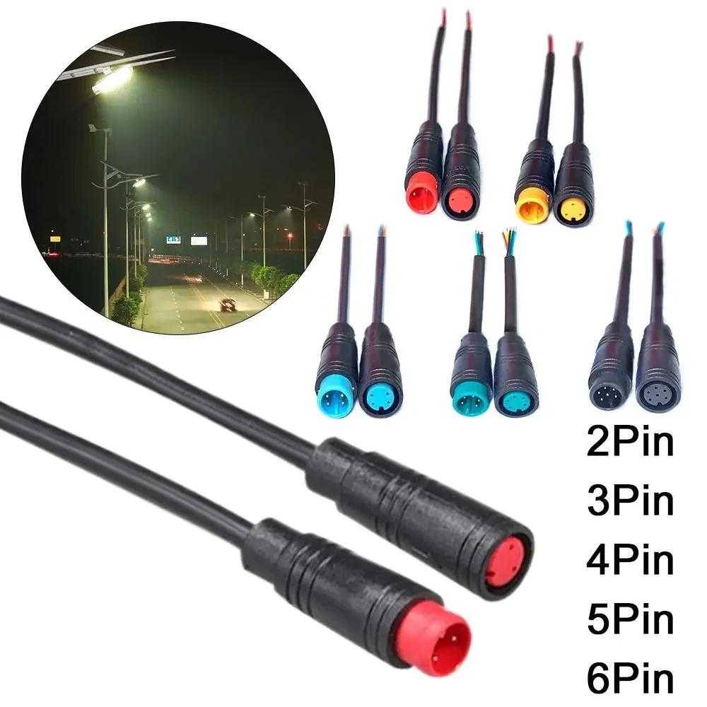 Conector Base de Cabo de 2/3/4/5/6 Pinos 1 Conjunto Linha de Lâmpada M8 Linha de Conexão de Sinal à Prova d'Água Para Plugue Ebike Externo Acessórios de Cabo