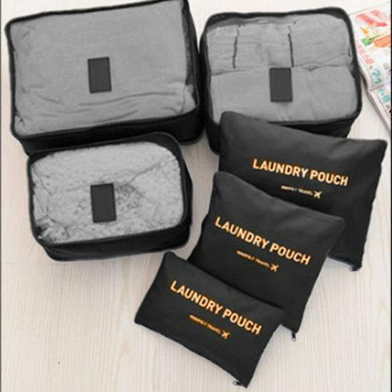 Korean-Style Waterproof Travel Organizer: 6-Piece Set