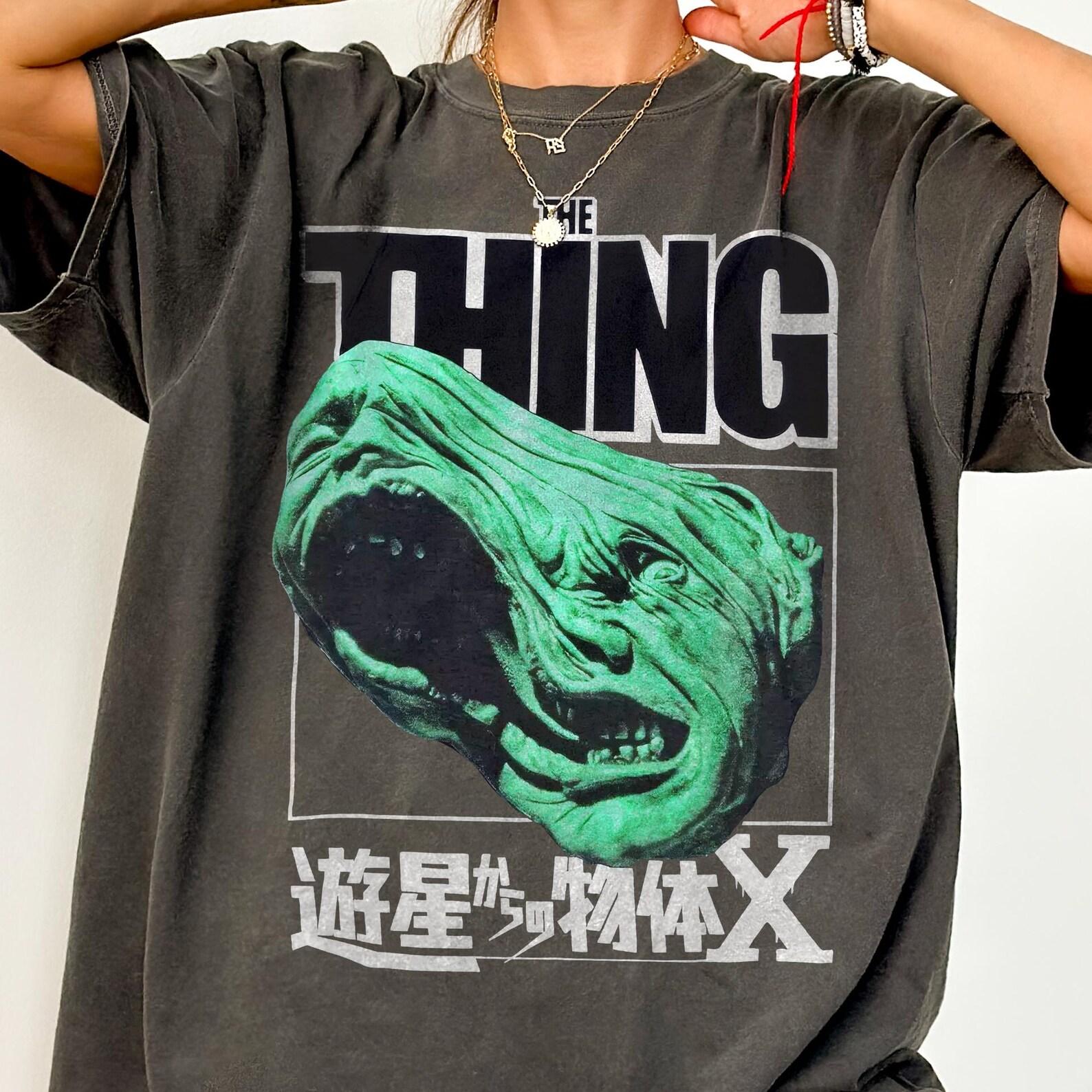 Comfort Colors® The Thing Movie Japanese Shirt – Horror Movie Shirt,80s Movie Tees,John Carpenter Shirt,Kurt Russell Shirt 2XL