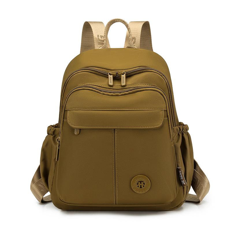 Schoolbag Ladies Casual Versatile Small Backpack 1011 New Solid Color Simple and Lightweight Travel Commuter Student Practical School Bag