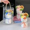Sunflower Crochet Bouquet Artificial Crochet Sunflower DIY Handmade Woven Flowers Graduation Season Teachers' Mother Day Gifts