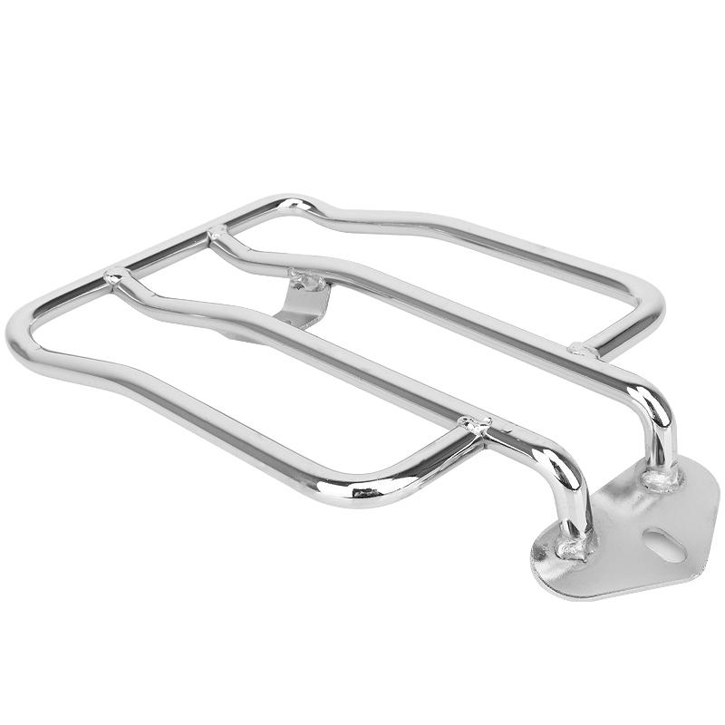 Chrome Motorcycle Rear Solo Seat Luggage Rack Support Shelf Gloss Black For Harley Sportster Iron XL 883 1200 2004 2005-2025