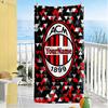 Ac Milan Customize Your Name Beach Towel Quick-Dry Soft Microfiber Suitable for Sports Travel Swimming Yoga Bathroom Beach And Pool