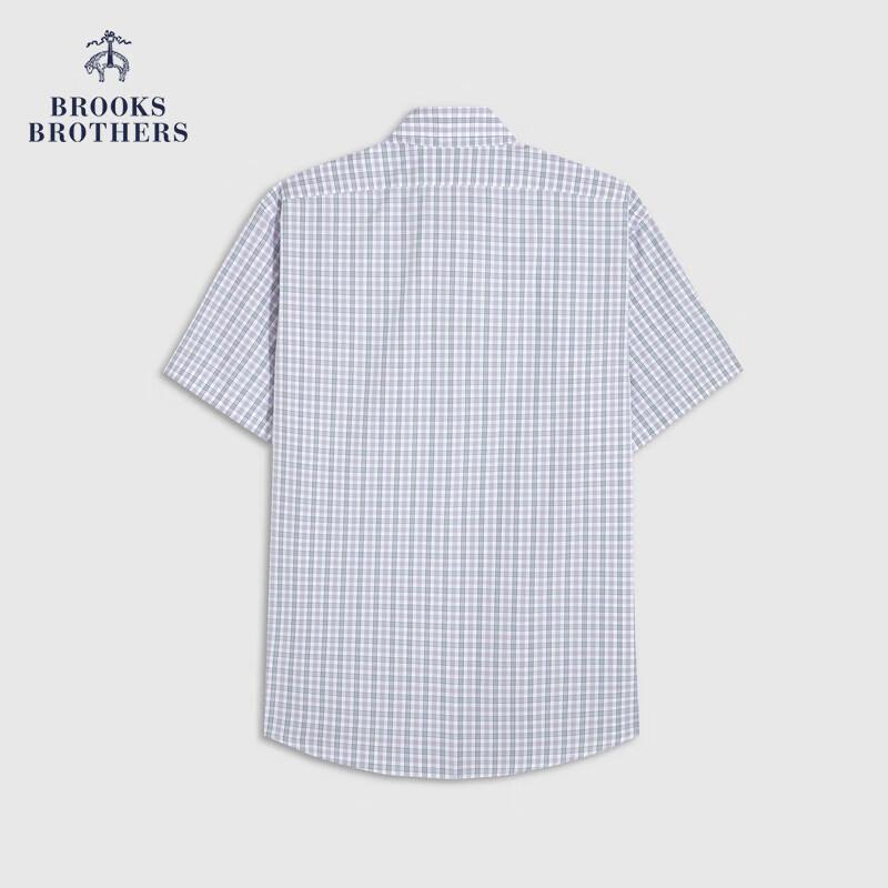 

Мужская хлопковая клетчатая рубашка Brooks Brothers с легким уходом M
