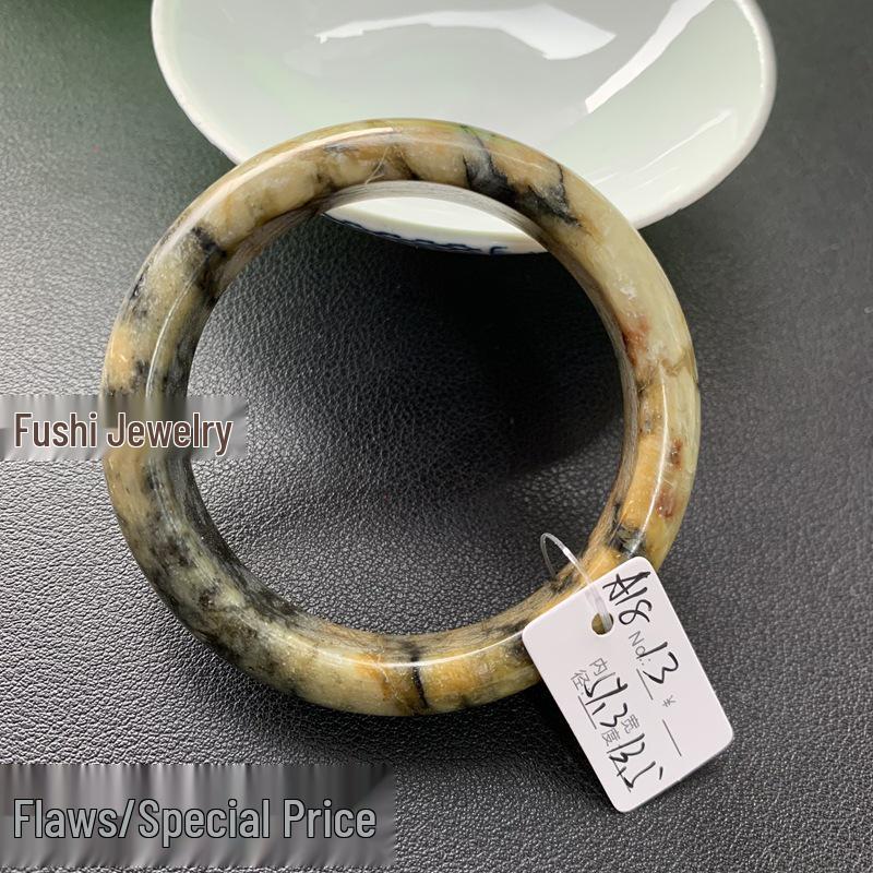 Natural Women s Prosperity Jade Bangle - Right Hand Xiuyu Jade Ware